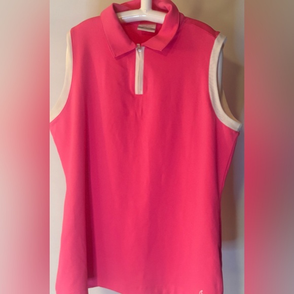 Nike Tops - Nike Pink Tank Top with White Trim